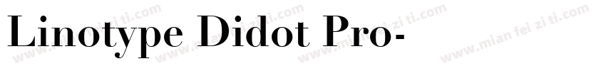 Linotype Didot Pro字体转换